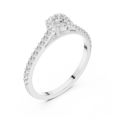Load image 1 in gallery view. round-14k white gold|round-18k white gold|round-platinum
