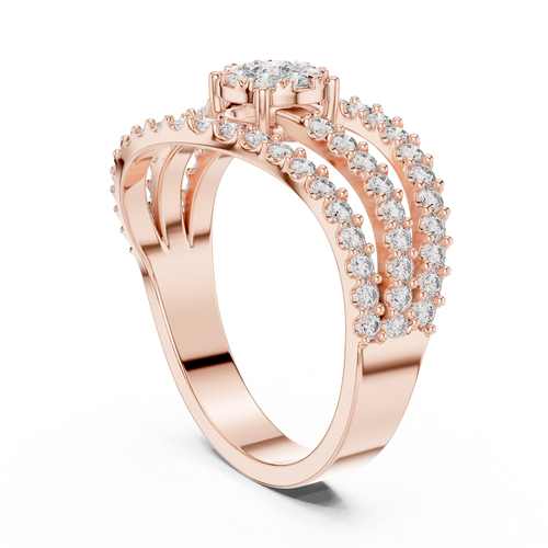 Load image 1 in gallery view. round-14k rose gold|round-18k rose gold