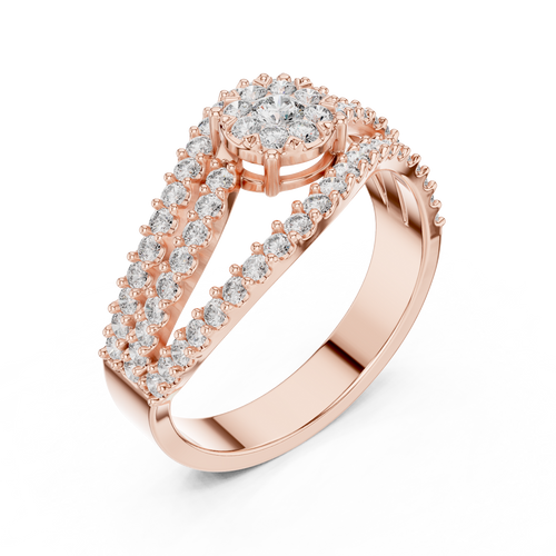 Load image 1 in gallery view. round-14k rose gold|round-18k rose gold