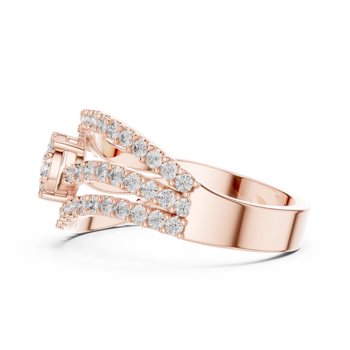Load image 1 in gallery view. round-14k rose gold|round-18k rose gold