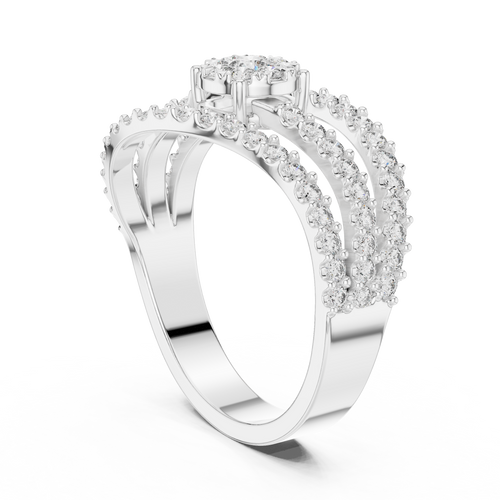 Load image 1 in gallery view. round-14k white gold|round-18k white gold|round-platinum