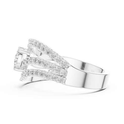Load image 1 in gallery view. round-14k white gold|round-18k white gold|round-platinum