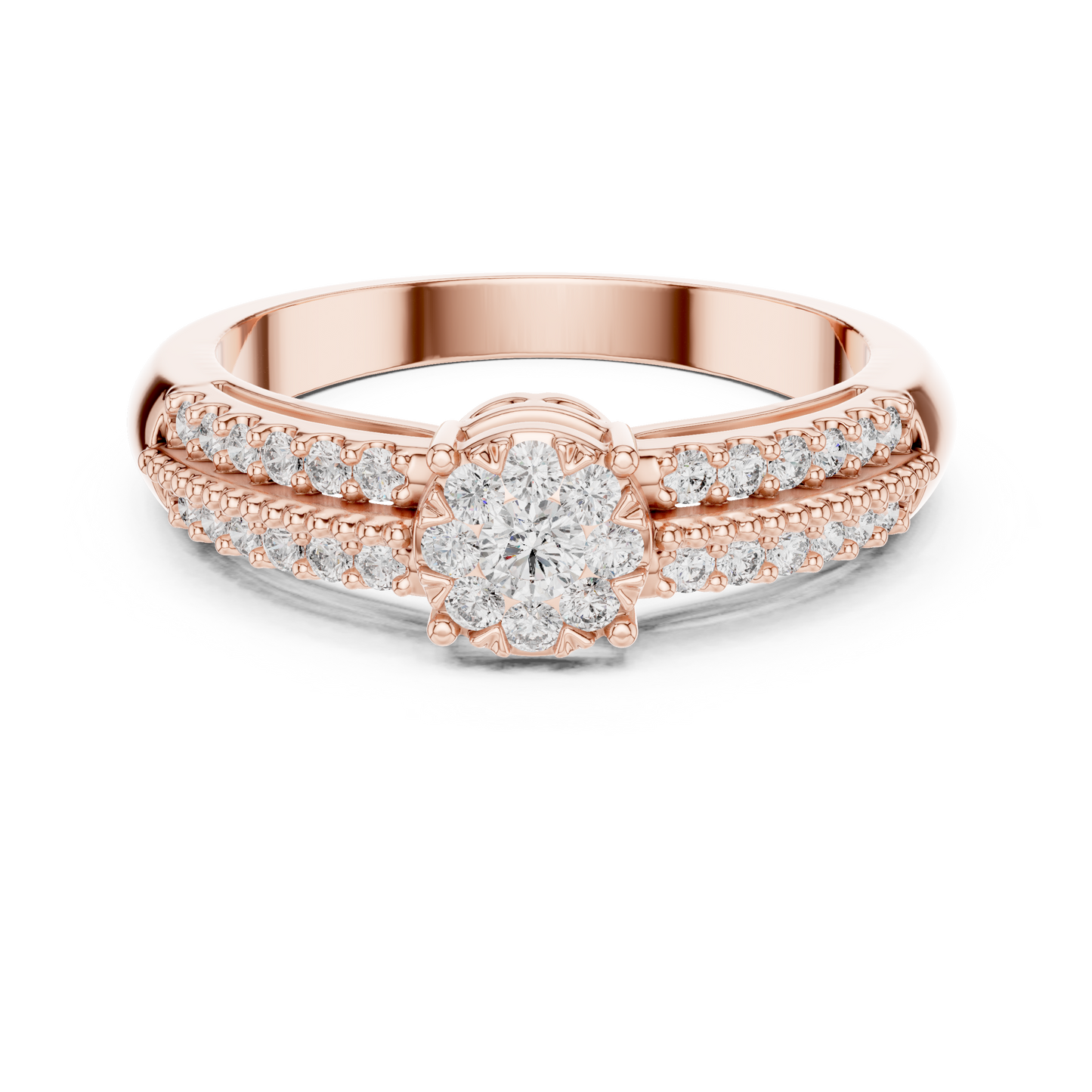 round-14k rose gold|round-18k rose gold