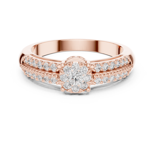 Load image 1 in gallery view. round-14k rose gold|round-18k rose gold