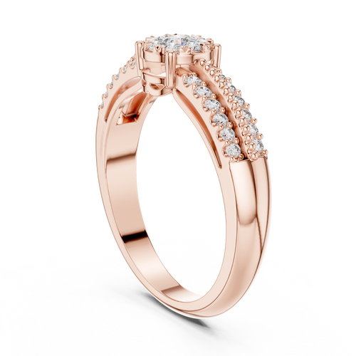 Load image 1 in gallery view. round-14k rose gold|round-18k rose gold