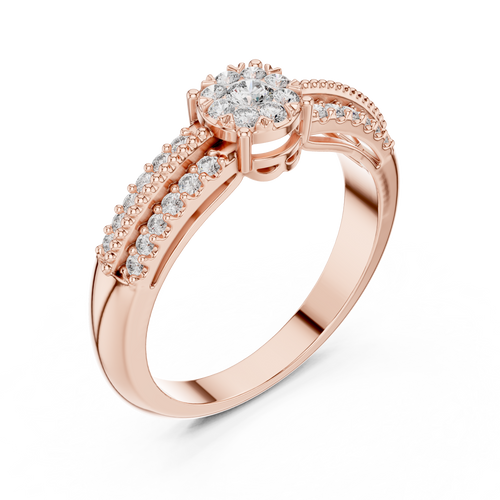 Load image 1 in gallery view. round-14k rose gold|round-18k rose gold