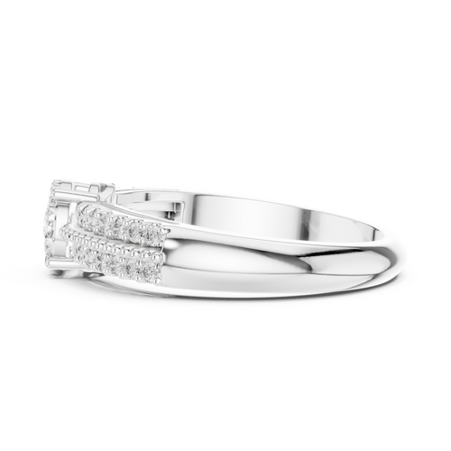 Load image 1 in gallery view. round-14k white gold|round-18k white gold|round-platinum