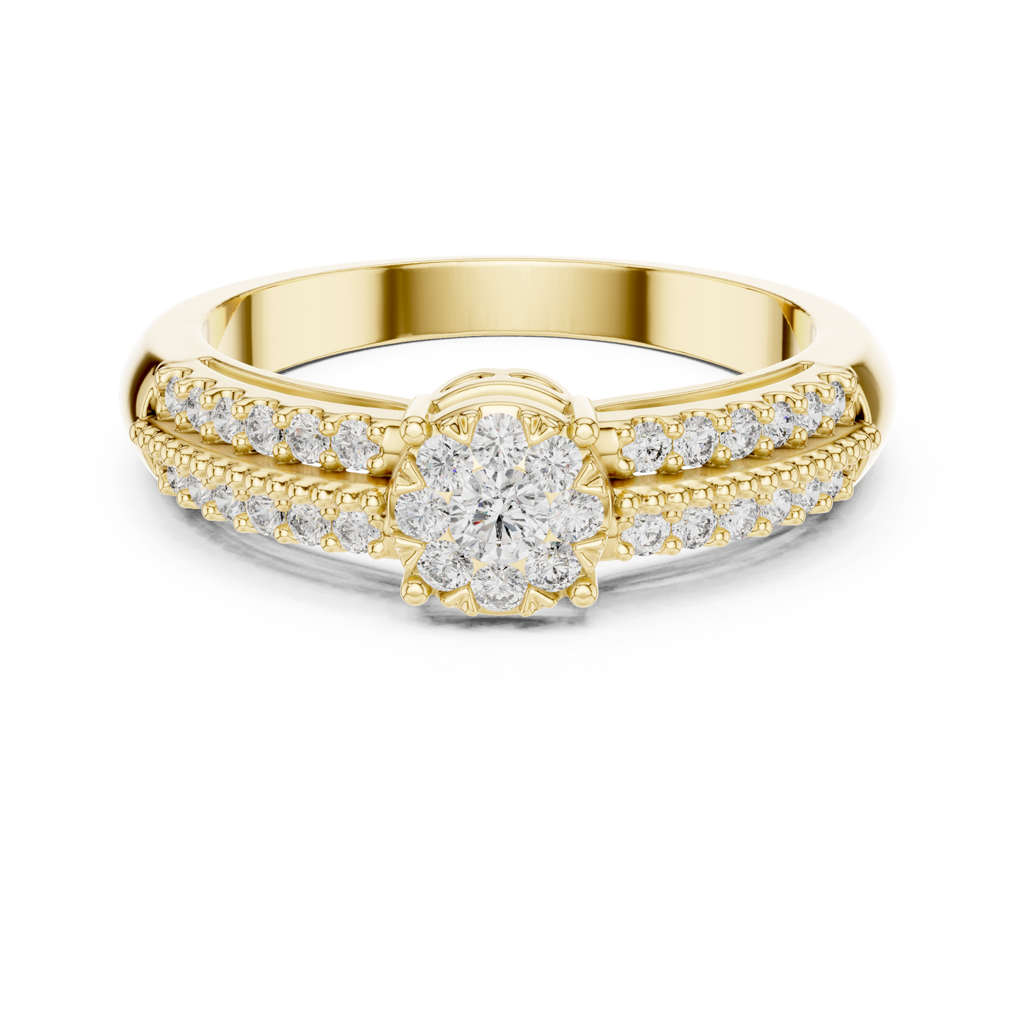round-14k yellow gold|round-18k yellow gold