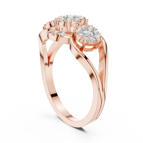 Load image 1 in gallery view. round-14k rose gold|round-18k rose gold
