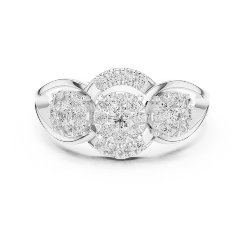 Load image 1 in gallery view. round-14k white gold|round-18k white gold|round-platinum