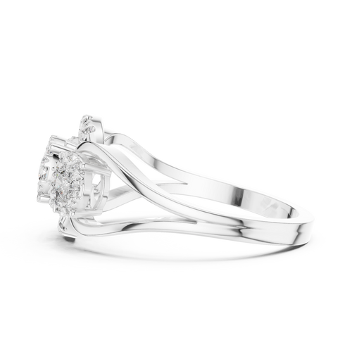 Load image 1 in gallery view. round-14k white gold|round-18k white gold|round-platinum