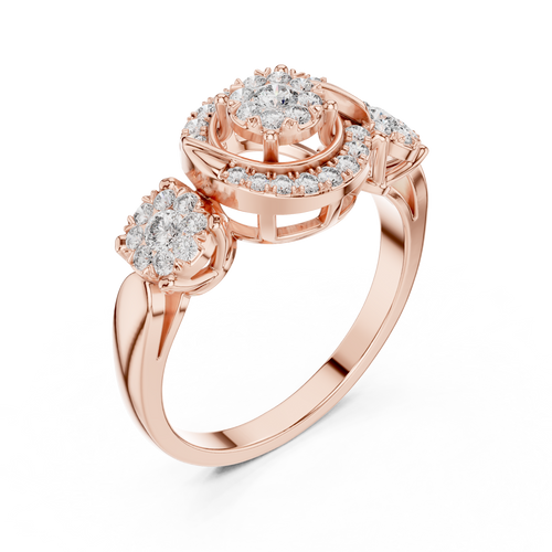 Load image 1 in gallery view. round-14k rose gold|round-18k rose gold