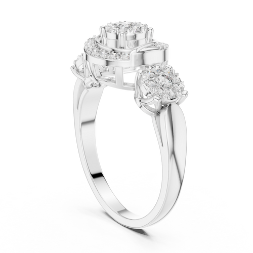 Load image 1 in gallery view. round-14k white gold|round-18k white gold|round-platinum