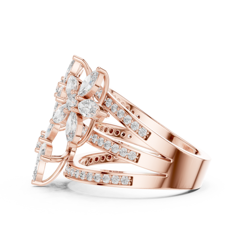 Load image 1 in gallery view. marquise-14k rose gold|marquise-18k rose gold