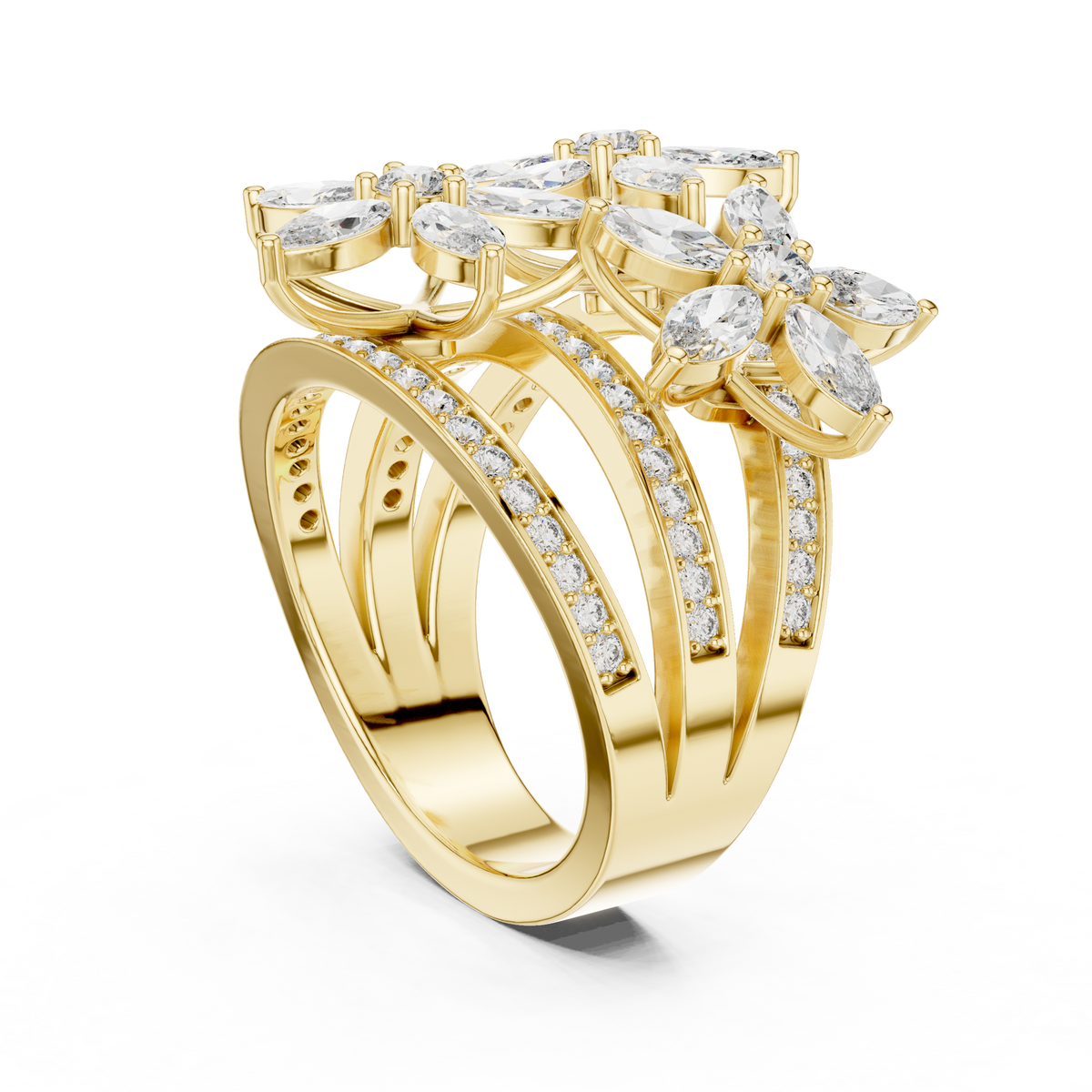 marquise-14k yellow gold|marquise-18k yellow gold