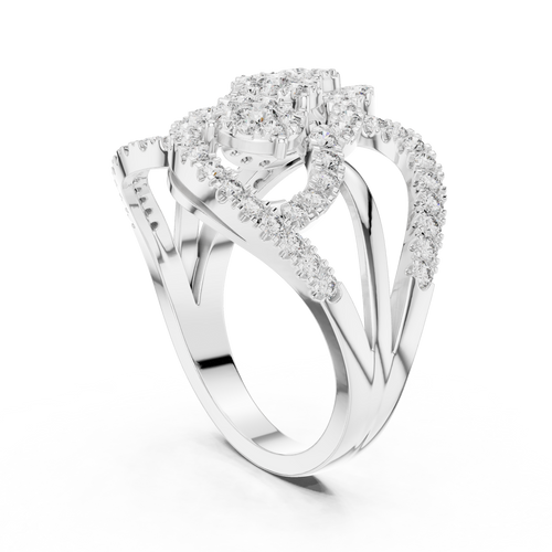 Load image 1 in gallery view. round-14k white gold|round-18k white gold|round-platinum
