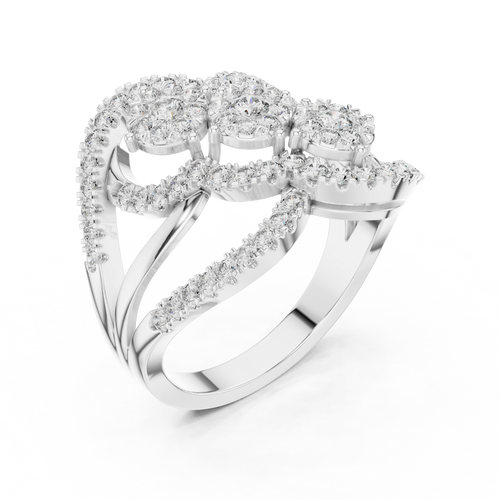Load image 1 in gallery view. round-14k white gold|round-18k white gold|round-platinum