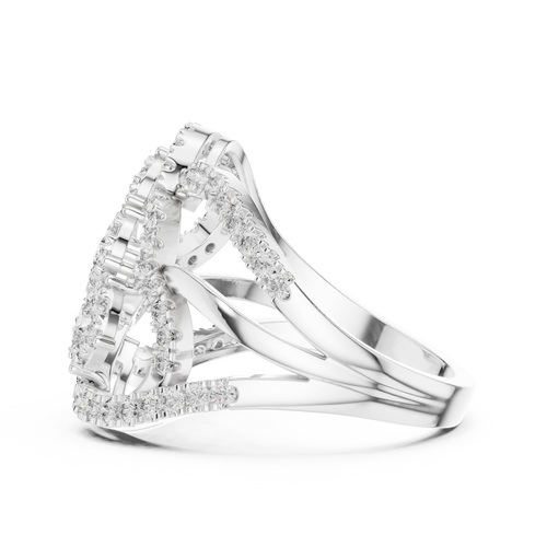 Load image 1 in gallery view. round-14k white gold|round-18k white gold|round-platinum