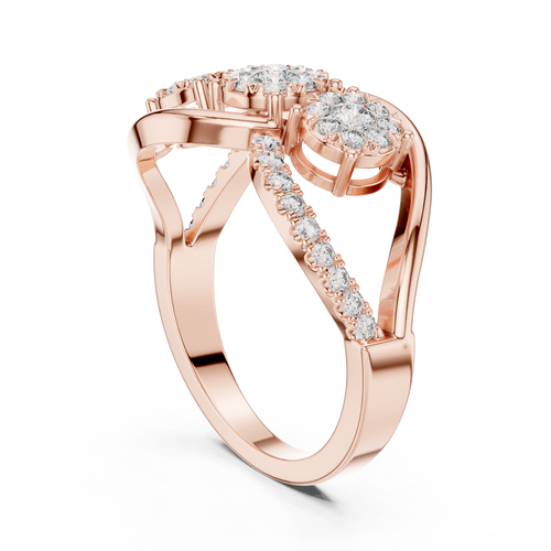 Load image 1 in gallery view. round-14k rose gold|round-18k rose gold