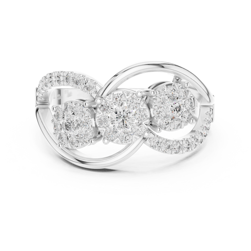 Load image 1 in gallery view. round-14k white gold|round-18k white gold|round-platinum
