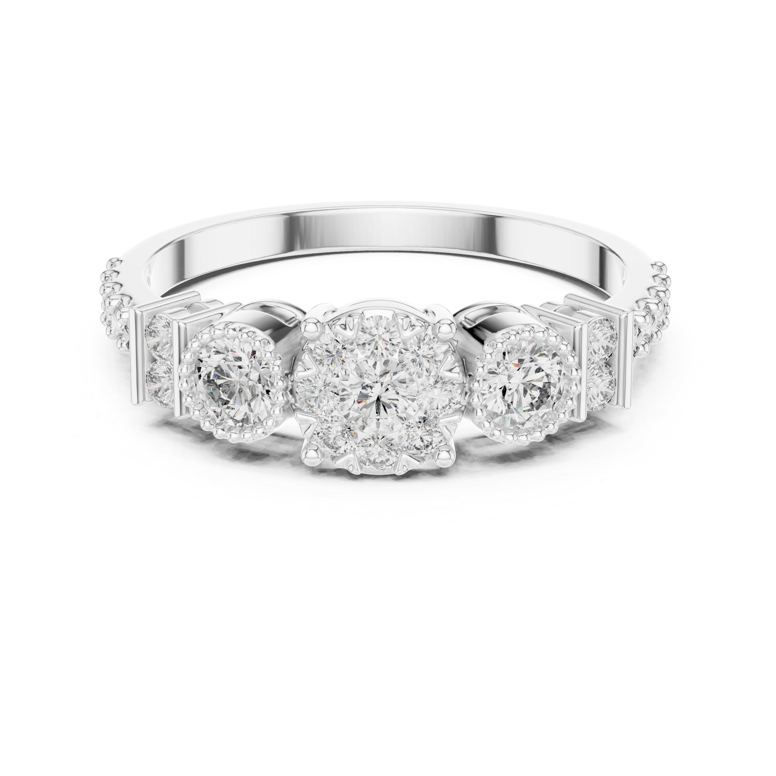 round-14k white gold|round-18k white gold|round-platinum
