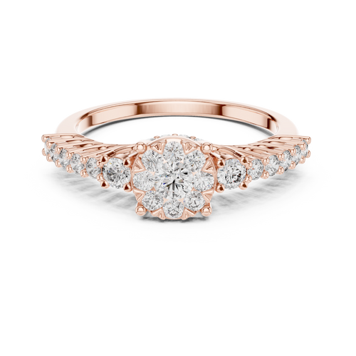 Load image 1 in gallery view. round-14k rose gold|round-18k rose gold