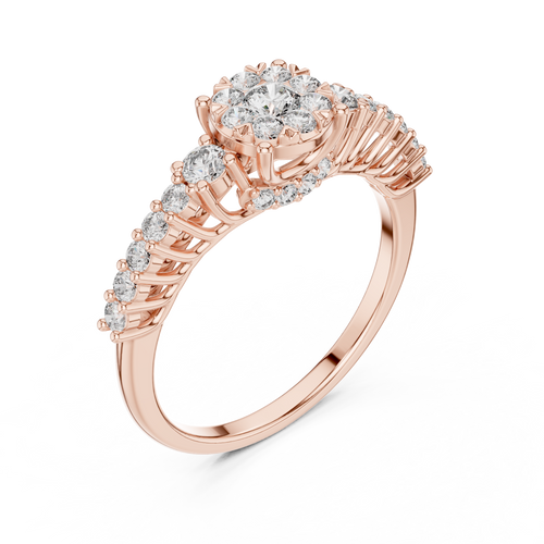Load image 1 in gallery view. round-14k rose gold|round-18k rose gold