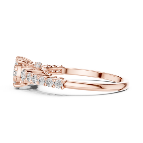 Load image 1 in gallery view. round-14k rose gold|round-18k rose gold