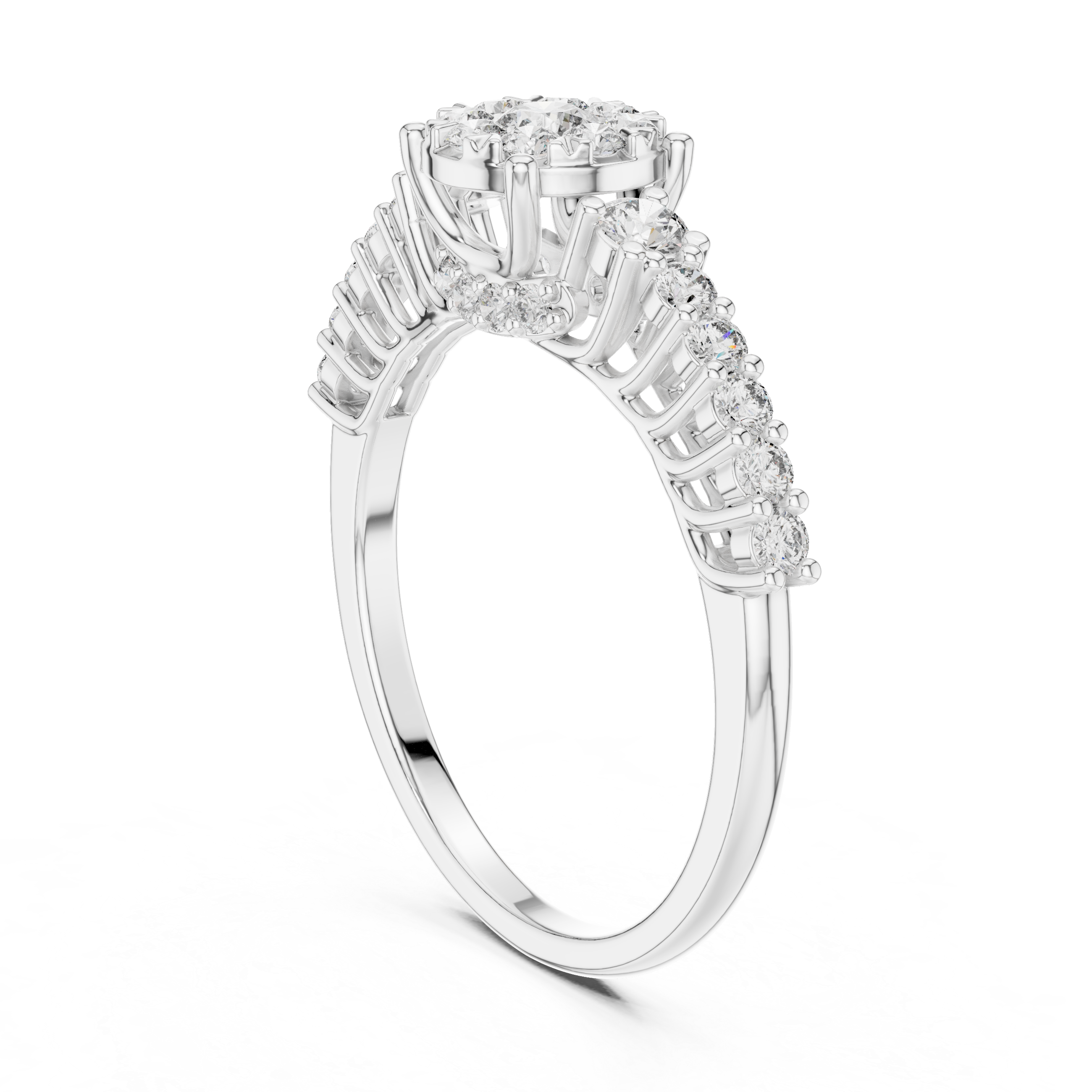 round-14k white gold|round-18k white gold|round-platinum