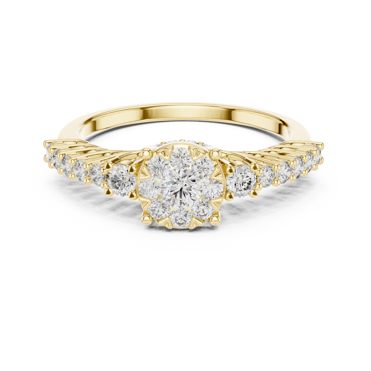 round-14k yellow gold|round-18k yellow gold