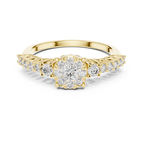 Load image 1 in gallery view. round-14k yellow gold|round-18k yellow gold
