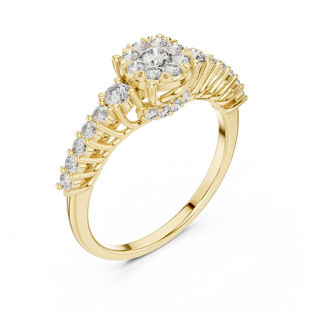 round-14k yellow gold|round-18k yellow gold