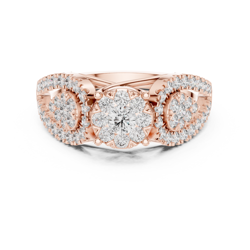 Load image 1 in gallery view. round-14k rose gold|round-18k rose gold