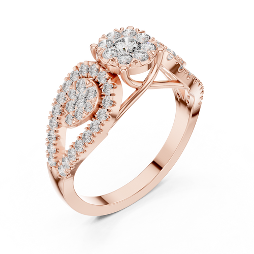 Load image 1 in gallery view. round-14k rose gold|round-18k rose gold