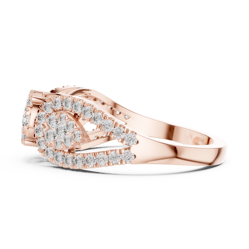 Load image 1 in gallery view. round-14k rose gold|round-18k rose gold