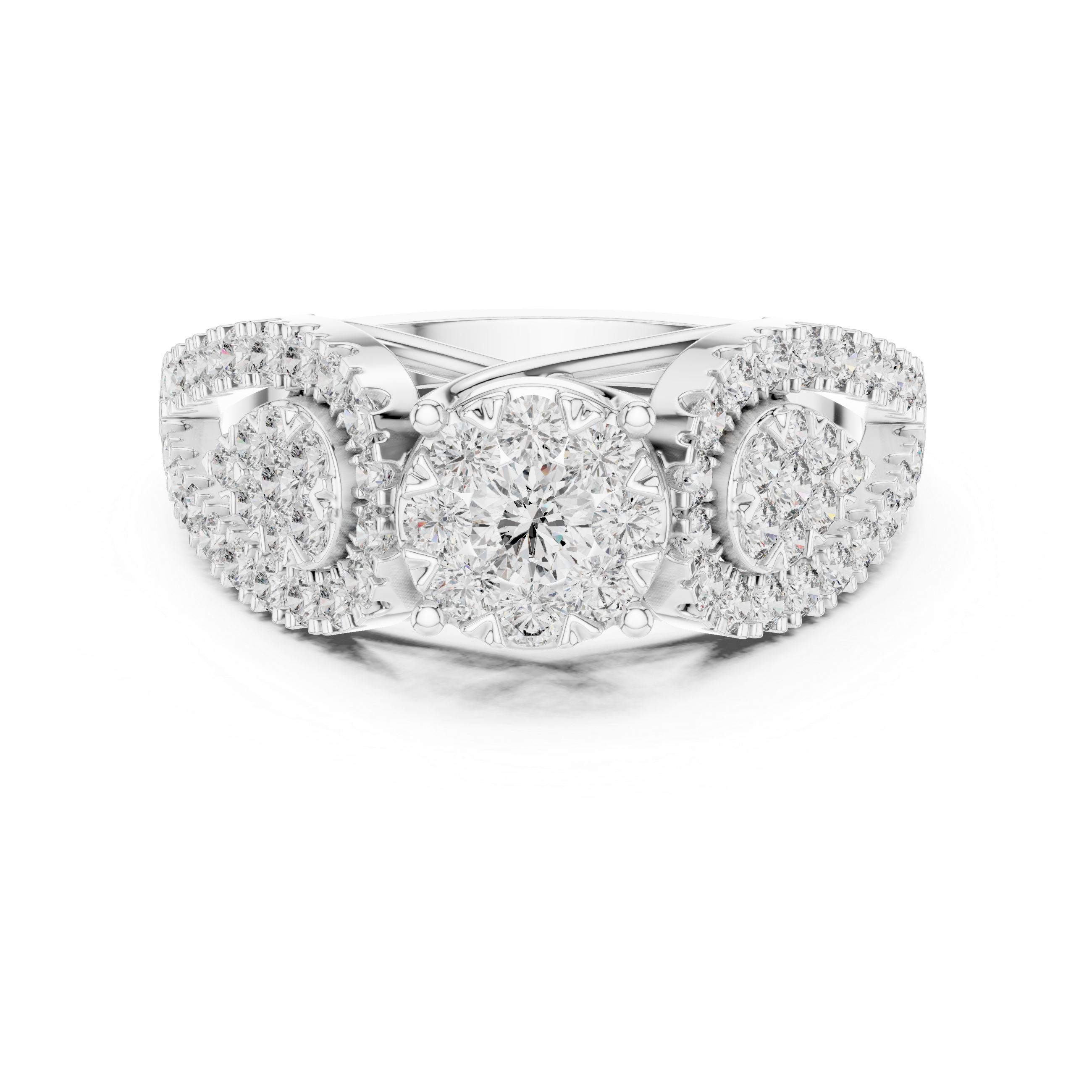round-14k white gold|round-18k white gold|round-platinum
