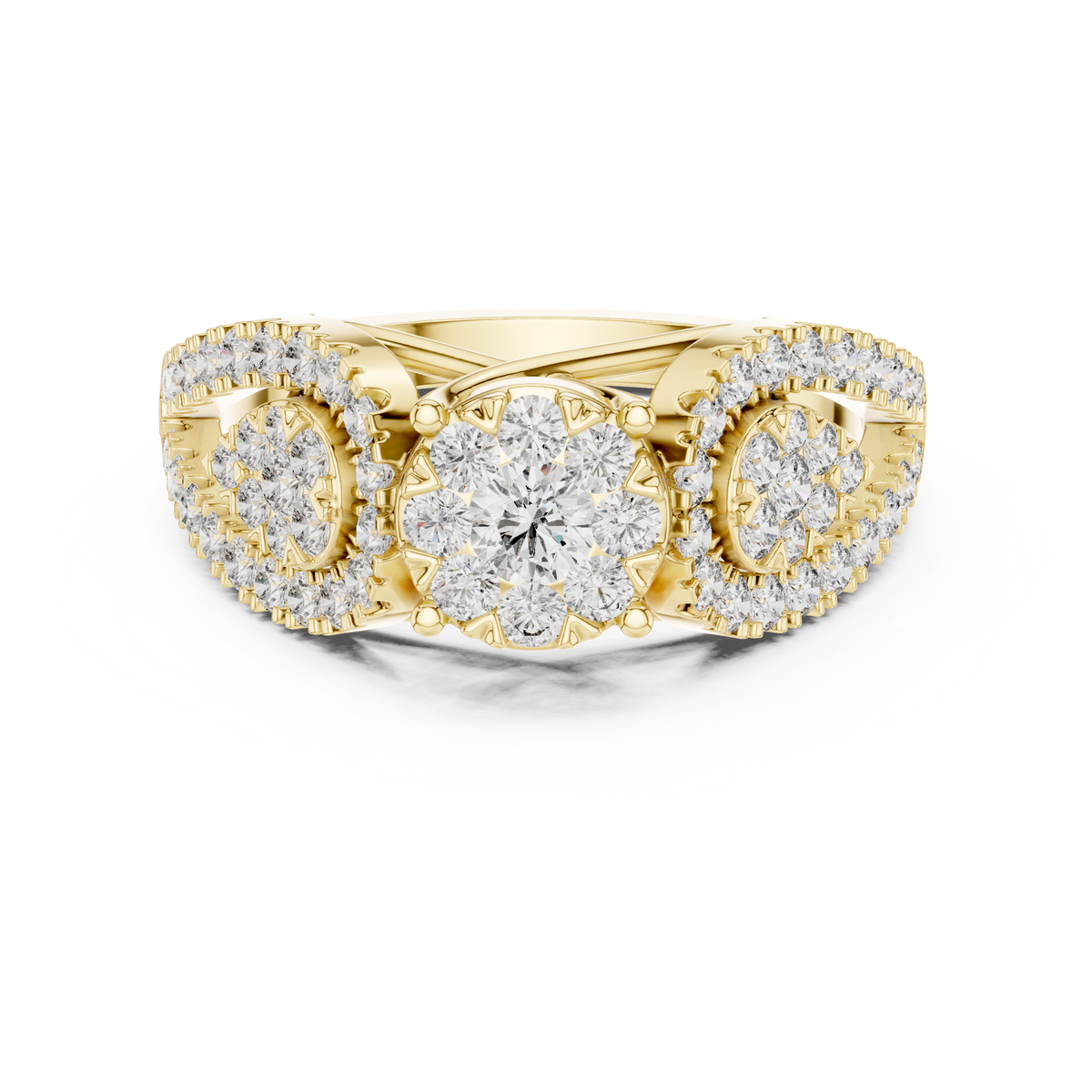 round-14k yellow gold|round-18k yellow gold
