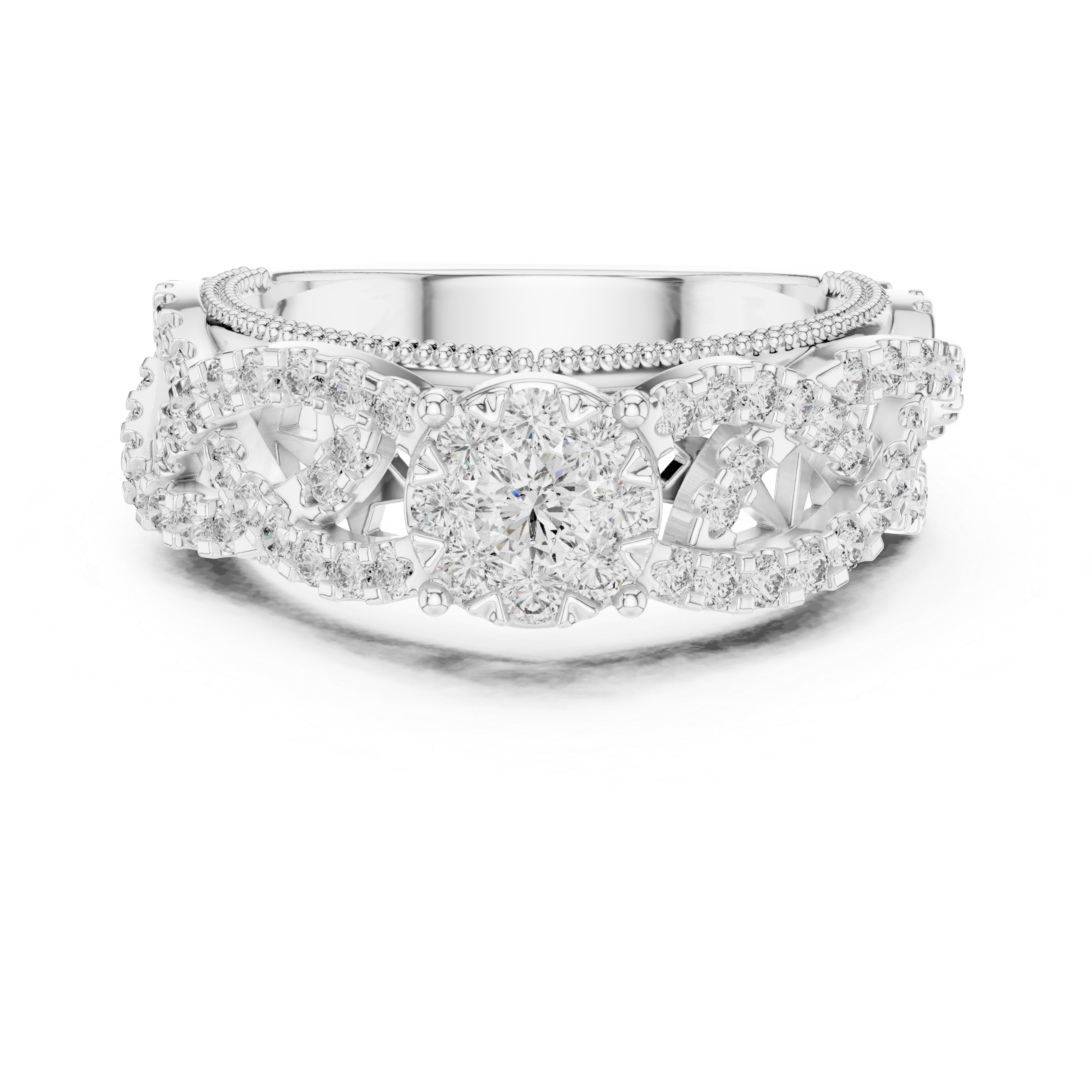round-14k white gold|round-18k white gold|round-platinum