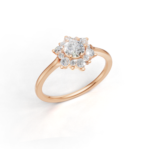 Load image 1 in gallery view. round-14k rose gold|round-18k rose gold