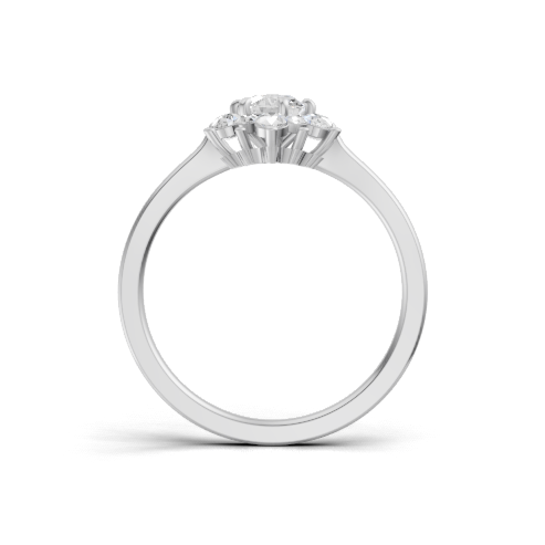 Load image 1 in gallery view. round-14k white gold|round-18k white gold|round-platinum