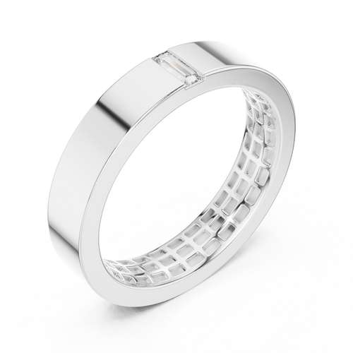 Load image 1 in gallery view. oval-14k white gold|oval-18k white gold|oval-platinum