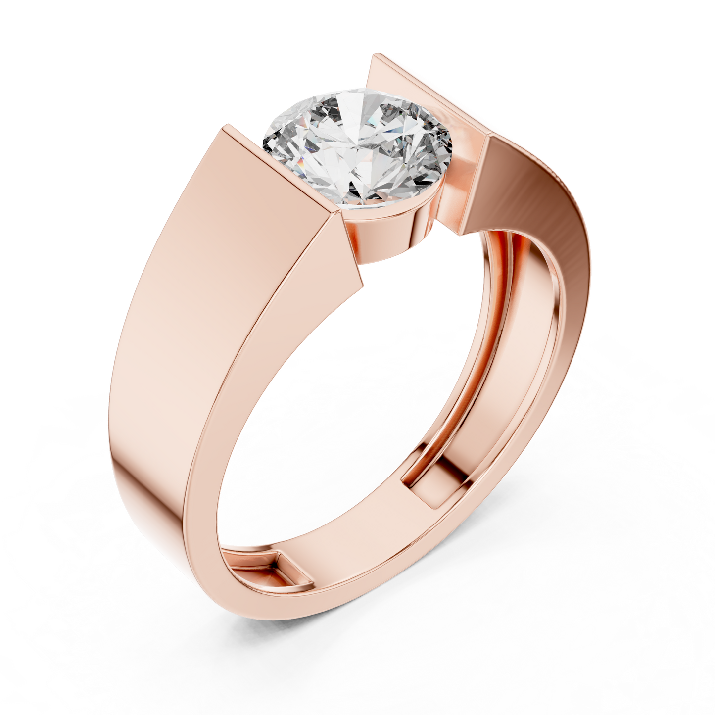 round-14k rose gold|round-18k rose gold