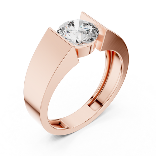 Load image 1 in gallery view. round-14k rose gold|round-18k rose gold