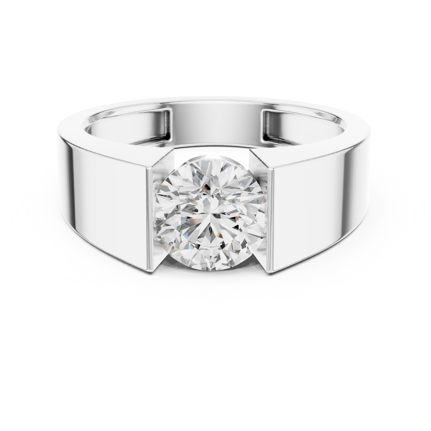 round-14k white gold|round-18k white gold|round-platinum