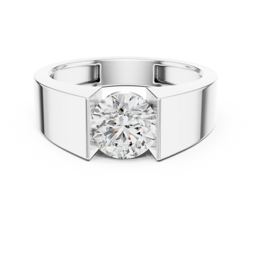 Load image 1 in gallery view. round-14k white gold|round-18k white gold|round-platinum