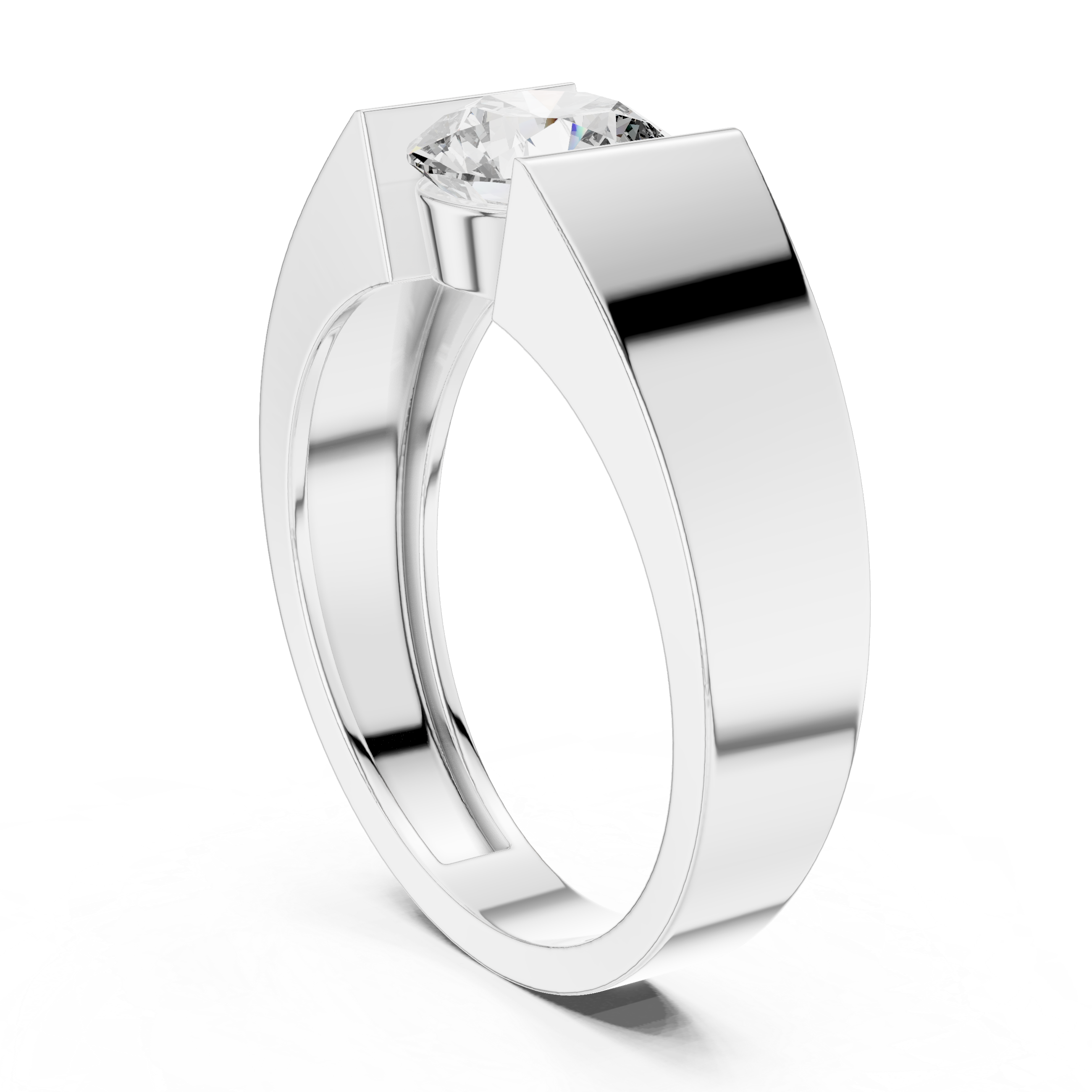 round-14k white gold|round-18k white gold|round-platinum