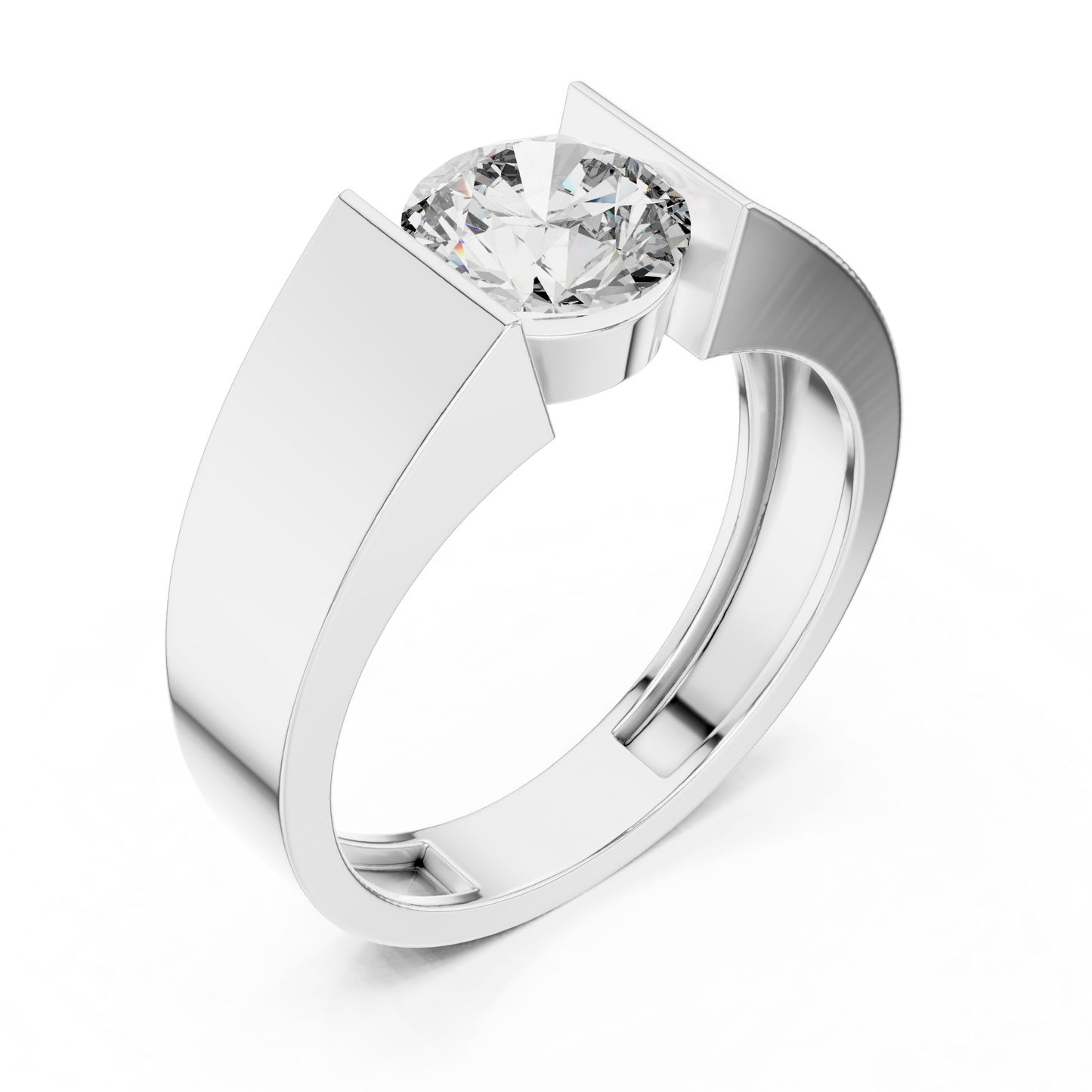 round-14k white gold|round-18k white gold|round-platinum