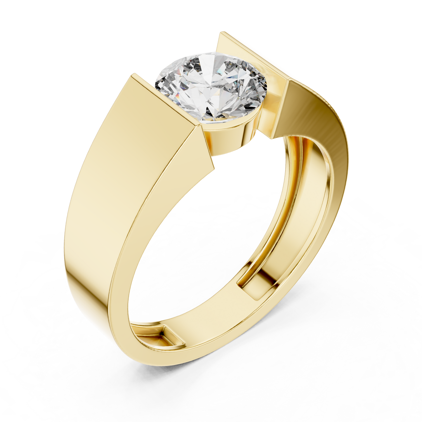 round-14k yellow gold|round-18k yellow gold