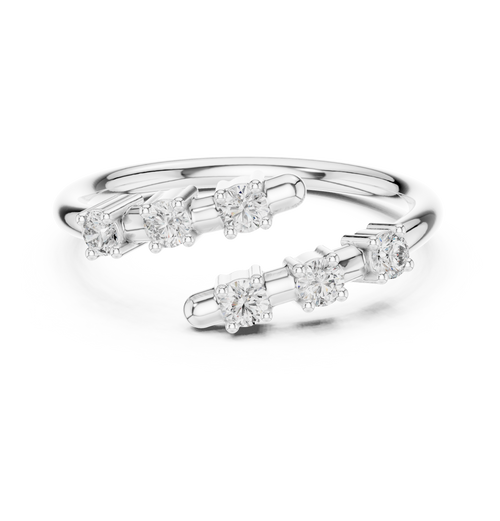 Load image 1 in gallery view. round-14k white gold|round-18k white gold|round-platinum