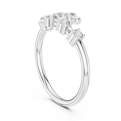 Load image 1 in gallery view. round-14k white gold|round-18k white gold|round-platinum